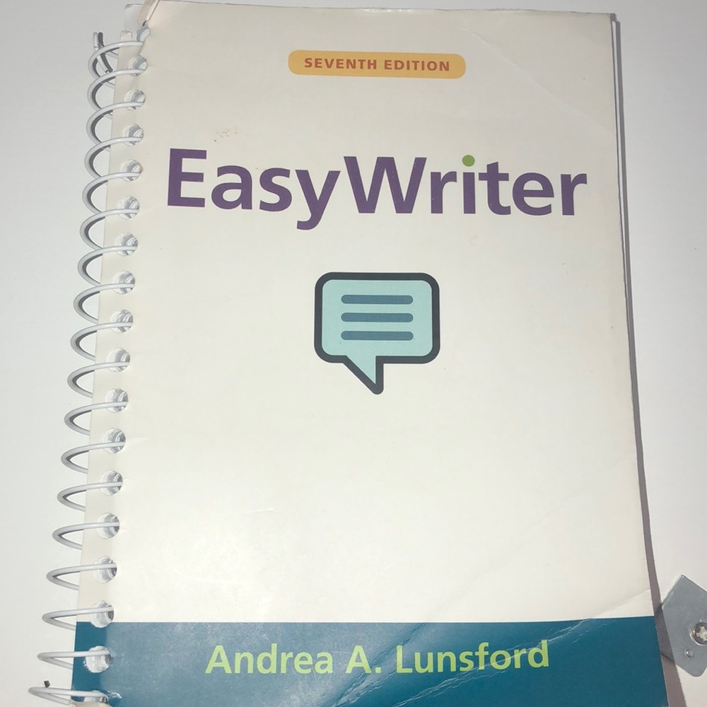 Easy writer seventh edition by Andrea A.Lunsford